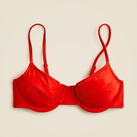 J.Crew Red Bikini 34C/M - Picture 3 of 16